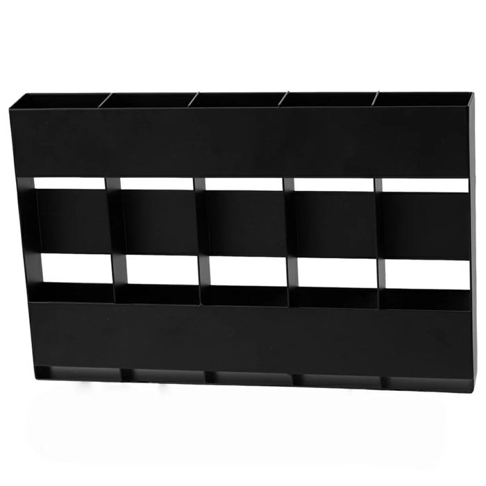 YH016-1 5 Slots Metal Straw Dispenser Organizer Rack Space Saving Kitchen Storage Shelf (Without Soft Magnetic Sheet) - 2