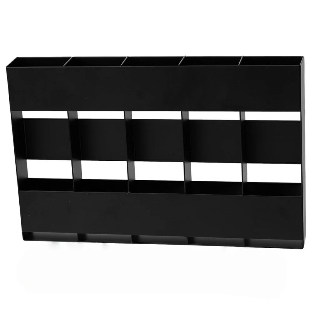 YH016-1 5 Slots Metal Straw Dispenser Organizer Rack Space Saving Kitchen Storage Shelf (With 12 Soft Magnetic Sheet) - 2