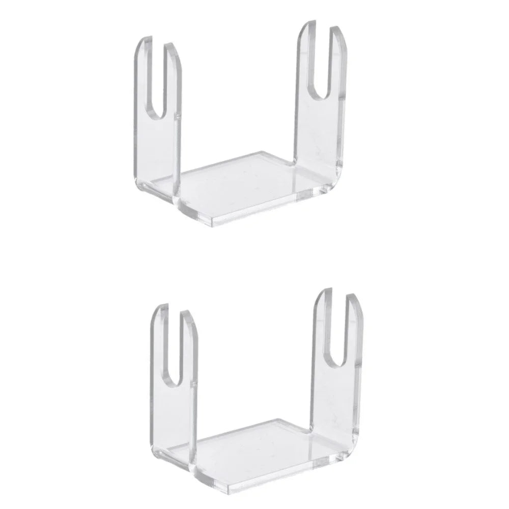 2PCS Acrylic Fan Display Stand For Folding Fans Holder Organizer Rack Transparent Showcase - 1