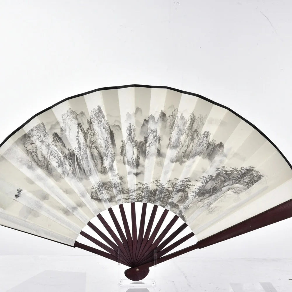 2PCS Acrylic Fan Display Stand For Folding Fans Holder Organizer Rack Transparent Showcase - 5