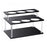 YX164 Acrylic 2 Tier Coffee Syrup Bottle Organizer Kitchen Countertop Spice Wine Storage Rack - 1