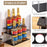 YX164 Acrylic 2 Tier Coffee Syrup Bottle Organizer Kitchen Countertop Spice Wine Storage Rack - 3
