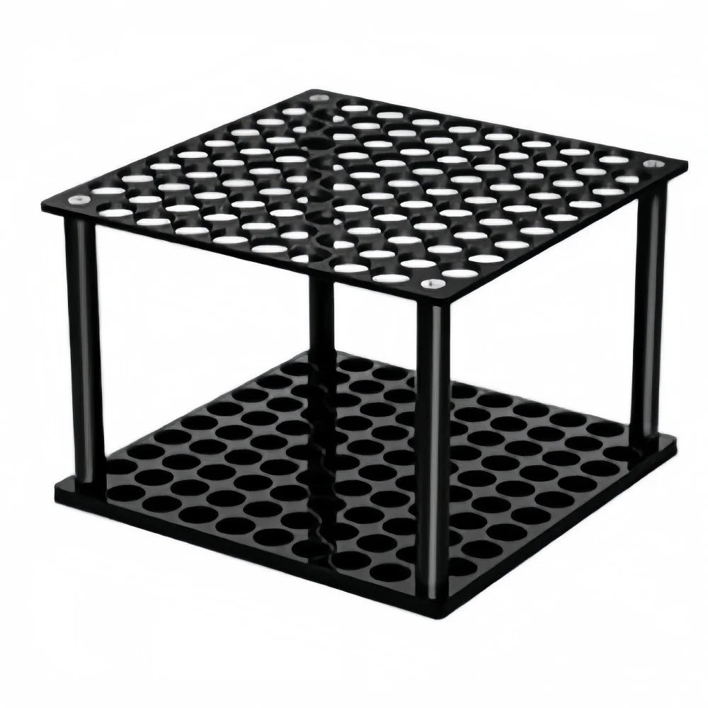 YX163 96 Holes Acrylic Paint Brush Holder Storage Rack Pencils Calligraphy Brushes Organizer Stand - Black - 1