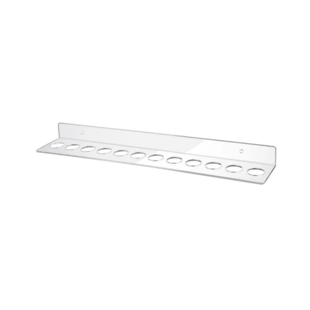 YX162-2 2Pcs 12 Holes Acrylic Scissor Wall Holder Barber Hairdressing Tools Organizer Storage Rack - 7