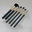 YX159-2 2Pcs Clear Acrylic Makeup Brush Holder Desktop Organizer Single / Double Ended Brushes Display Storage Stand - 3