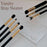 YX159-2 2Pcs Clear Acrylic Makeup Brush Holder Desktop Organizer Single / Double Ended Brushes Display Storage Stand - 5