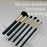 YX159-2 2Pcs Clear Acrylic Makeup Brush Holder Desktop Organizer Single / Double Ended Brushes Display Storage Stand - 7