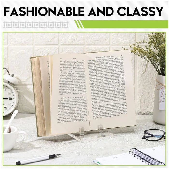 YX157 Clear Acrylic Display Stand Photo Book Painting Holder Multi-Purpose Easel - 5