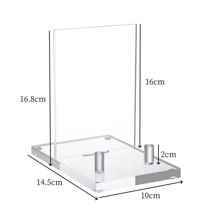 YX157 Clear Acrylic Display Stand Photo Book Painting Holder Multi-Purpose Easel - 7