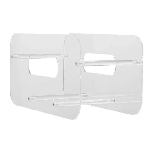YX156 Acrylic Plate Holder Organizer Cutting Board Storage Rack Kitchen Countertop Stand - 1