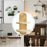 Bohemian Spiral Oval Design Wall Organizer Shelf Dual Layer Display Rack for Plants Books, Style A - 5