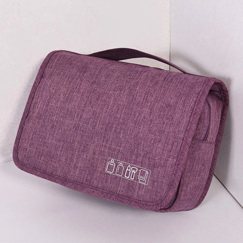 RH520 Toiletry Bag Hanging Travel Organizer Large Cosmetic Bag for Toiletries Cosmetics Accessories - Purple - 1