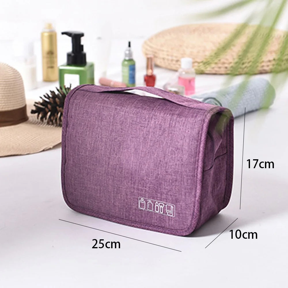 RH520 Toiletry Bag Hanging Travel Organizer Large Cosmetic Bag for Toiletries Cosmetics Accessories - Purple - 6