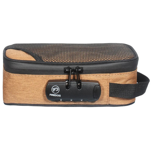 FIREDOG CL109 Smell Proof Bag with Combination Lock Portable Pipe Tobacco Pouch Carton Mesh Bag - Khaki - 1