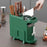 Multifunctional Kitchen Organizer Rack for Knives Chopsticks Cutting Boards Storage Rack with Sharpener - Blackish Green - 5