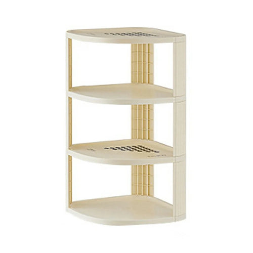 4 Tier Shoe Rack Home Entryway Corner Space Saving Narrow Shoe Organizer PP Storage Shelf - 1