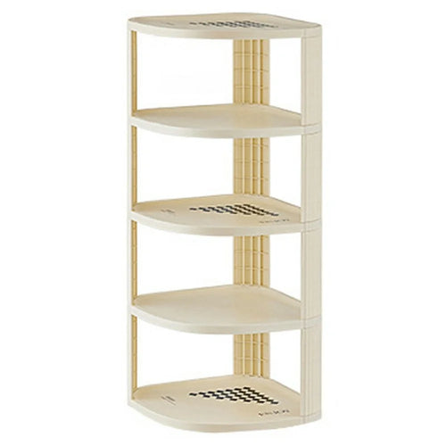 5 Tier Shoe Rack Home Entryway Corner Space Saving Narrow Shoe Organizer PP Storage Shelf - 1