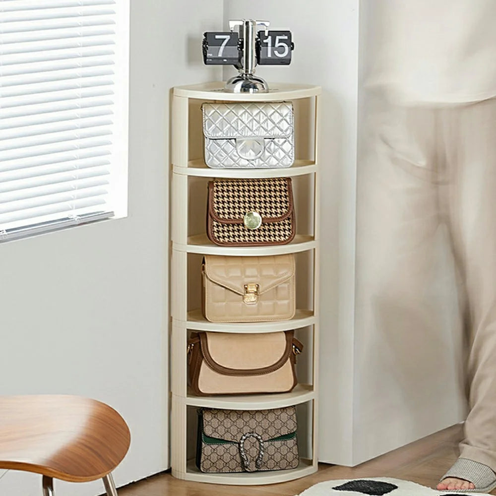 6 Tier Shoe Rack Home Entryway Corner Space Saving Narrow Shoe Organizer PP Storage Shelf - 3