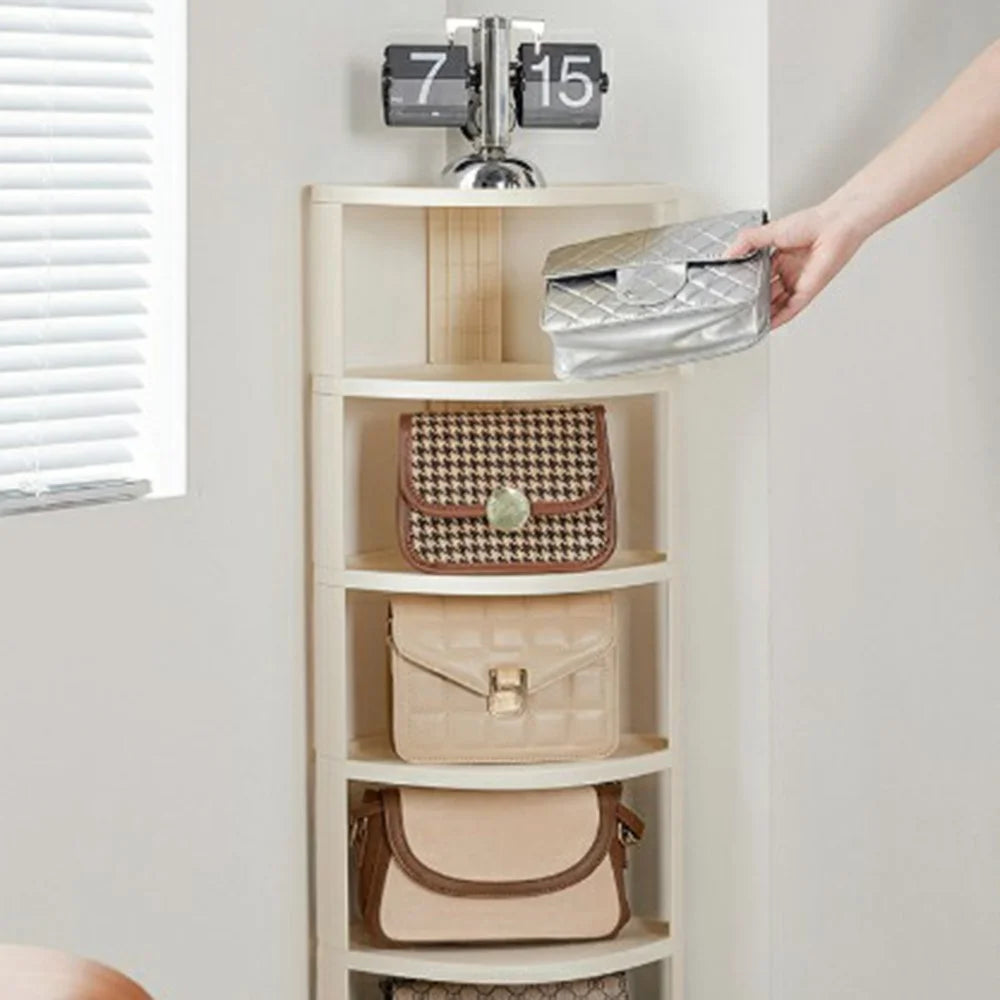 6 Tier Shoe Rack Home Entryway Corner Space Saving Narrow Shoe Organizer PP Storage Shelf - 4