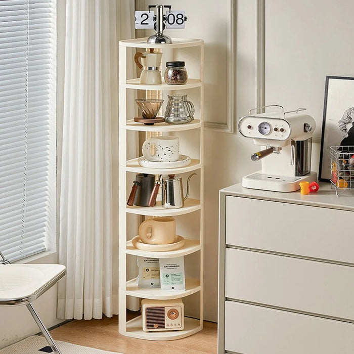 7 Tier Shoe Rack Home Entryway Corner Space Saving Narrow Shoe Organizer PP Storage Shelf - 2