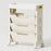 3-Tier Movable Classroom Desk Side Book Storage Rack PP Stationery Organizer without Drawer - 1
