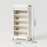 5-Tier Books Storage Rack Multi-Function Organizer Desk Side PP Bookshelf with Drawer and Wheels - 5