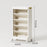 5-Tier Movable Books Storage Rack Multi-Function Organizer Desk Side PP Bookshelf without Drawer - 3