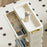 5-Tier Movable Classroom Desk Side Book Storage Rack PP Stationery Organizer with Drawer and Wheels - 4