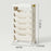 5-Tier Movable Classroom Desk Side Book Storage Rack PP Stationery Organizer without Drawer - 4