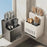 Kitchen Utensil Organizer Space Aluminum + ABS Wall Mounted No Drill Knife Holder Fork Spoon Storage Rack - Grey - 4