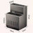 Kitchen Utensil Organizer Space Aluminum + ABS Wall Mounted No Drill Knife Holder Fork Spoon Storage Rack - Grey - 5