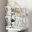 2 Tier No Drilling Wall Mounted Pot Lid Organizer Carbon Steel Cutting Board Holder Kitchen Storage Rack - White - 1
