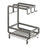 Kitchen Sink Organizer Sponge Holder Dish Cloth Hanger Carbon Steel Draining Rack with 3 Hooks - Grey / Countertop - 1