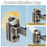75cm Suction Cup Foldable Drying Net Carbon Steel Indoor Balcony Clothes Socks Drying Rack - 4