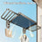 75cm Suction Cup Foldable Drying Net Carbon Steel Indoor Balcony Clothes Socks Drying Rack - 5