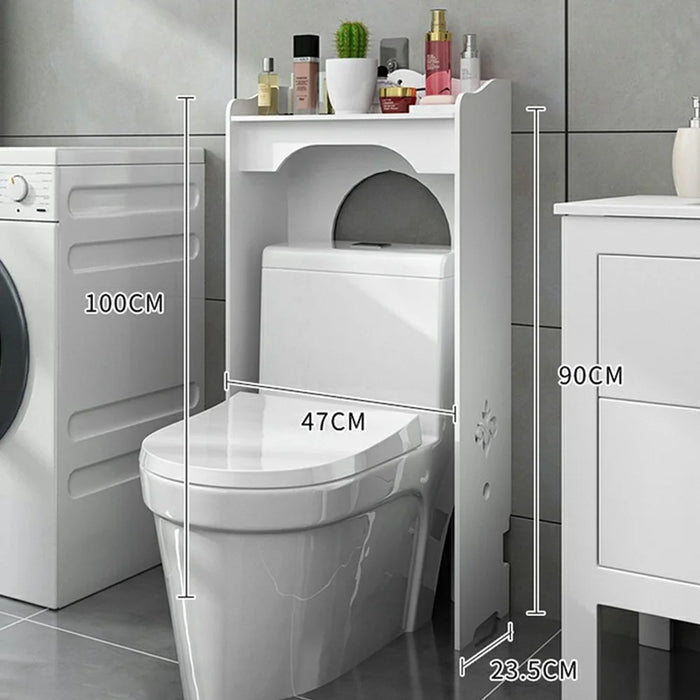 ZW0074-1 Bathroom Toilet Storage Rack Floor Standing Organizer Shelf for Washroom / Toilet / Bathroom - 2