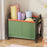 Size XL Bedroom Living Room Oxford Cloth Storage Cart Toy Organizer Large Capacity Sorting Basket - Green - 7