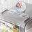 6 Tier Refrigerator Side Organizer Space Saving No Drilling Carbon Steel Kitchen Storage Rack - White - 3