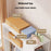Steel Pipe + Non-woven Fabric Simple Wardrobe Clothes Storage Closet with Dustproof Curtain, Size M - White - 3
