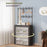 60 x 26 x 184cm 7 Tiers Storage Shelf Multipurpose Shoe Rack with Dust Cover Clothes Hanger for Entryway - Black - 3