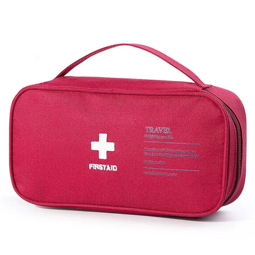 WEEKEIGHT TB-0647 Large Size Oxford Cloth Medicine Storage Bag Portable Travel Medical First Aid Bag - Red - 1