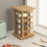 4-Tier Rotating Bamboo Spice Rack Kitchen Countertop Organizer Seasoning Bottles Storage Shelf - 4