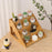 Wooden 4-Tier Display Shelf Cake Stand Flower Pot Plant Organizer Stair Shape Storage Rack - 2