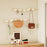 Creative Wall Mount Rack 6 Hooks No Drill Entryway Key Hanger Bedroom Door Storage Organizer - White - 3