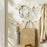 Creative Wall Mount Rack 6 Hooks No Drill Entryway Key Hanger Bedroom Door Storage Organizer - White - 5