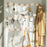 Creative Wall Mount Rack 6 Hooks No Drill Entryway Key Hanger Bedroom Door Storage Organizer - White - 6