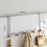 Over Door Coat Rack Wall Mounted 5 Hooks Multifunctional Storage Holder Bedroom Entryway Hanger - Grey - 2