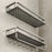 50cm Bathroom Storage Rack Wall Mounted Ventilated Draining Basket No Drill Organizer For Toiletries - 3