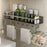 50cm Bathroom Storage Rack Wall Mounted Ventilated Draining Basket No Drill Organizer For Toiletries - 6