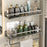 60cm Bathroom Storage Rack Wall Mounted Ventilated Draining Basket No Drill Organizer For Toiletries - 4